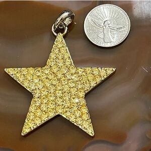 Silver tone Star Pendant Necklace